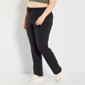 Pantalon de sport en maille fine jersey noir