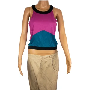 Top fuschia sans manches ATTRATTIVO pour femme