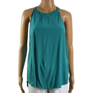 Top sans manches vert attrattivo pour femme