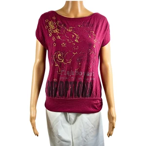 VILA Top en coton imprimé taille S