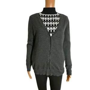 Cardigan boutonné gris Vero Moda