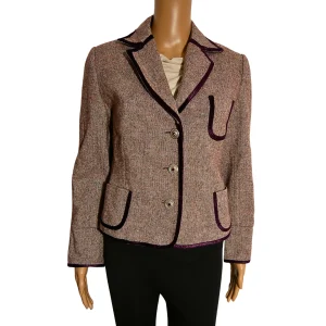 Veste blazer bords contrastés Yessica