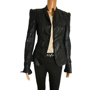 Veste blazer cintrée noir brillant Drykon for beautiful People