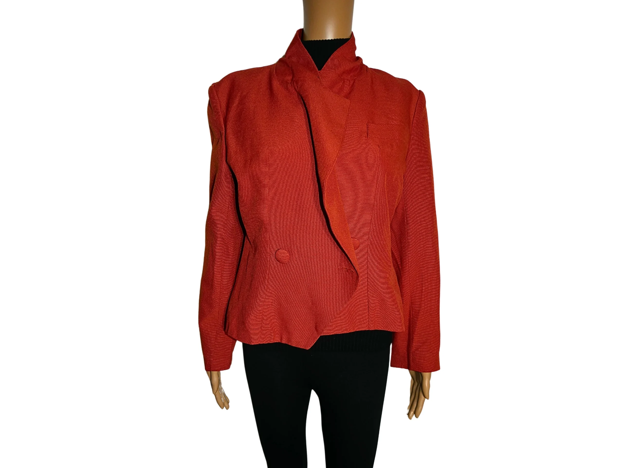 Veste blazer vintage orange de taille XL