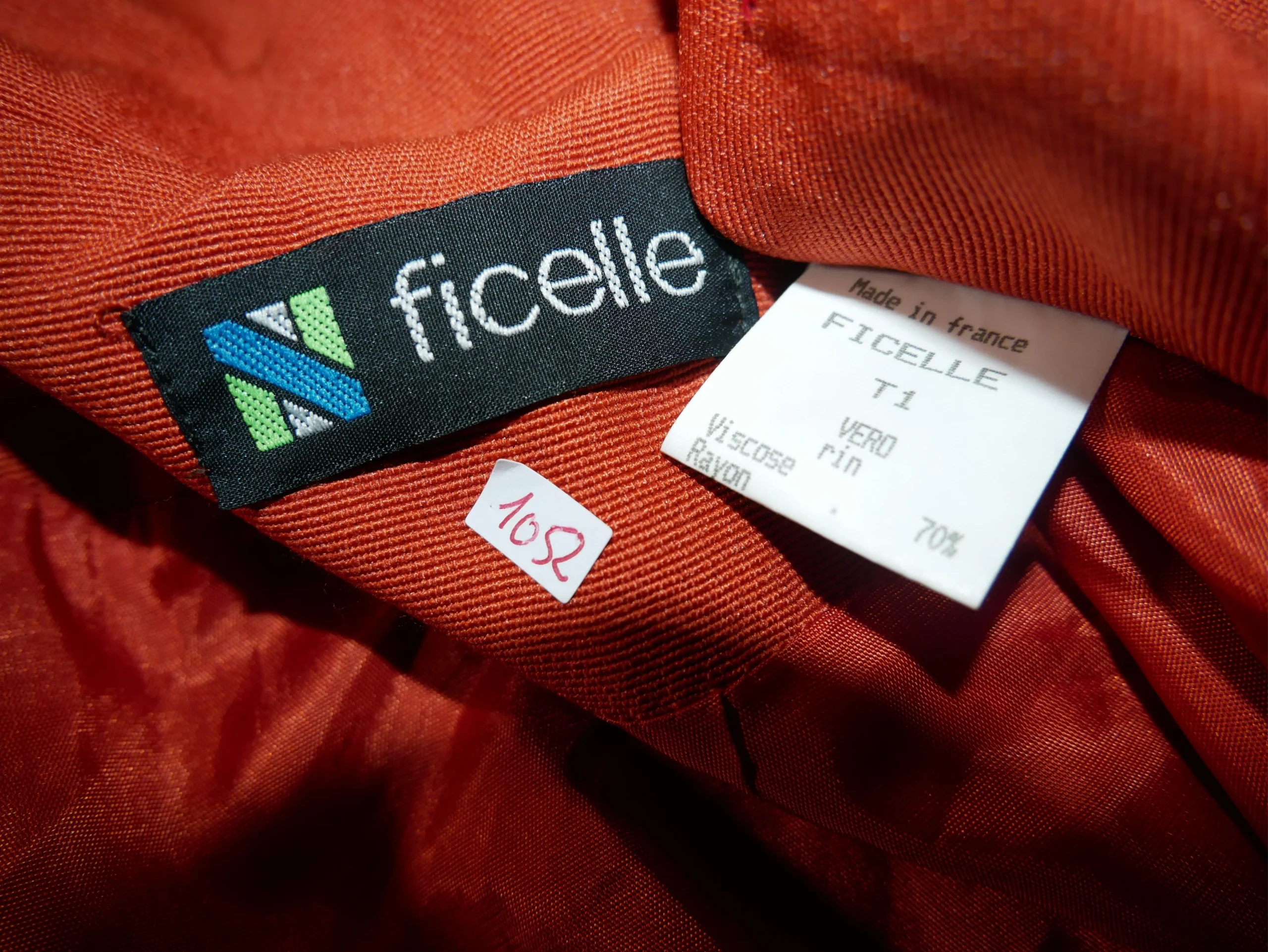 Veste blazer vintage orange de taille XL – Image 6