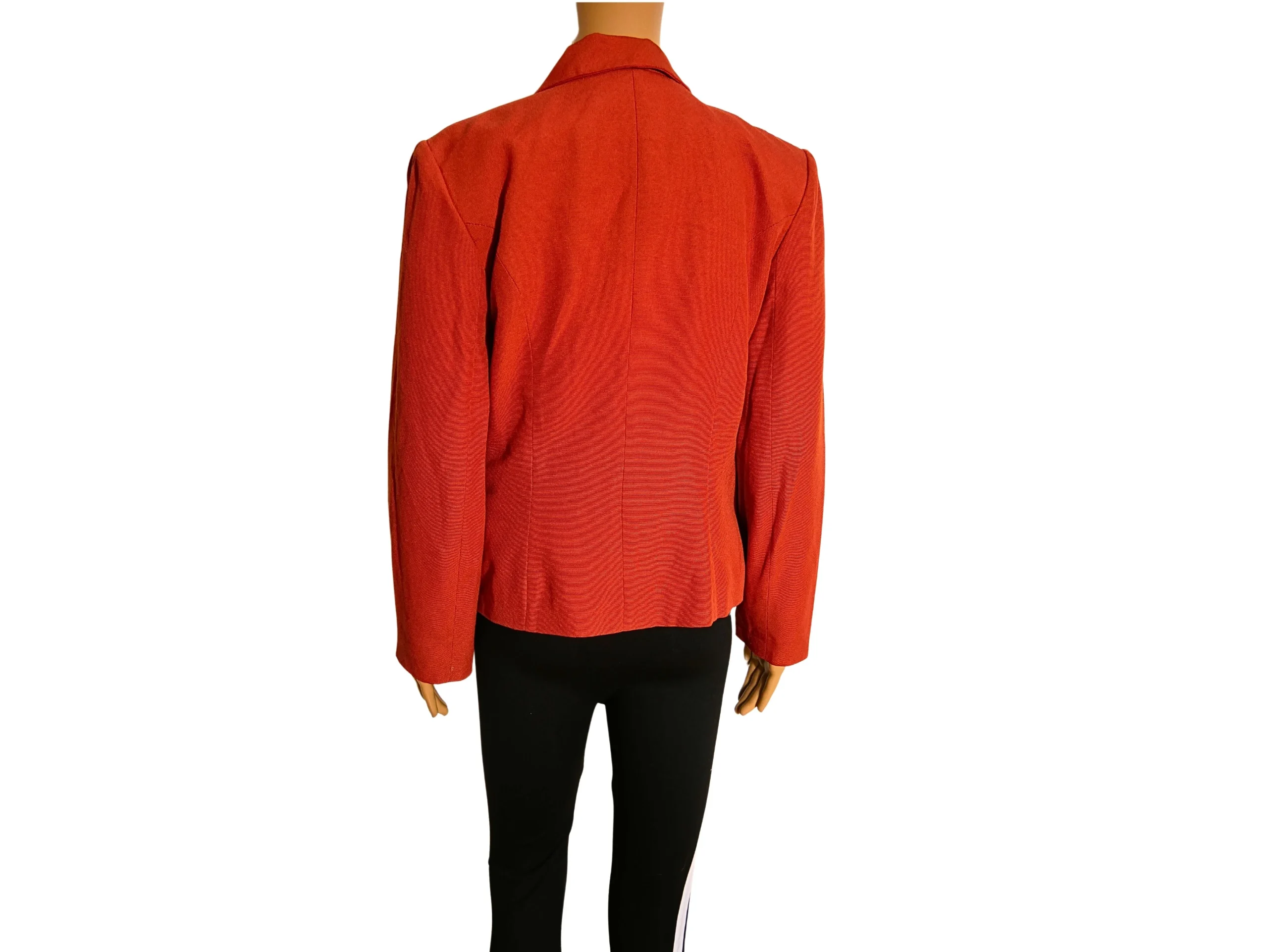 Veste blazer vintage orange de taille XL – Image 5