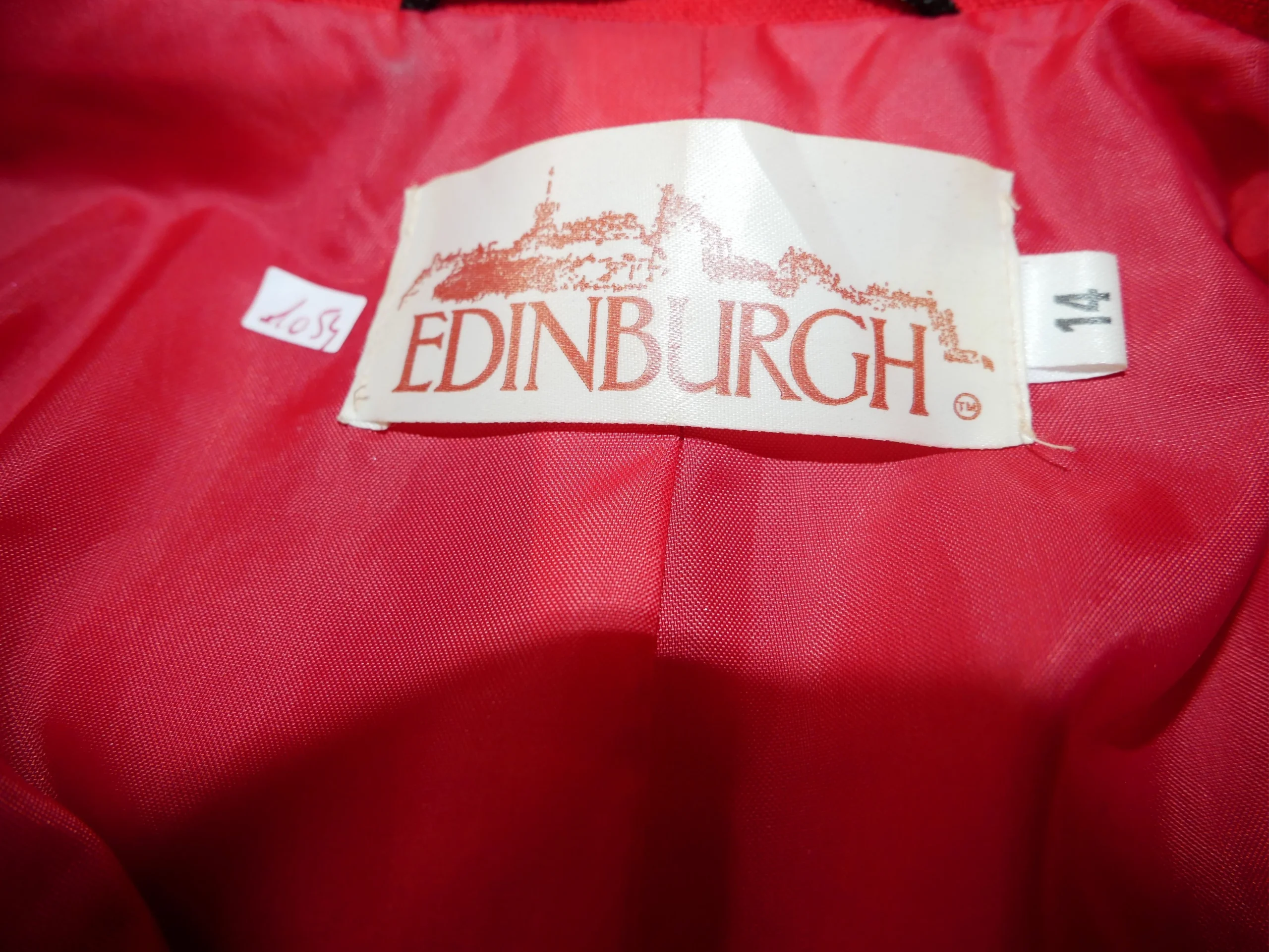 Veste vintage rouge Edinburgh – Image 5