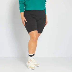 Cycliste en coton stretch Noir