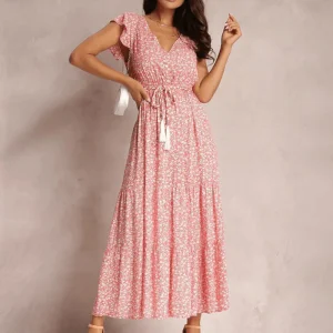 Robe Longue Bohème Fleurie Yvanna Élégante et Confortable