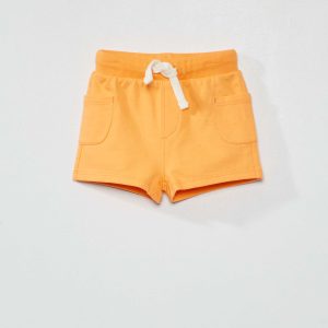 Short en coton orange abricot