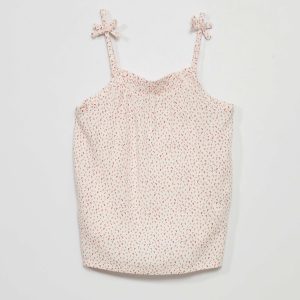 Top à fines bretelles Blanc