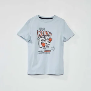 Tee-shirt imprimé Bleu