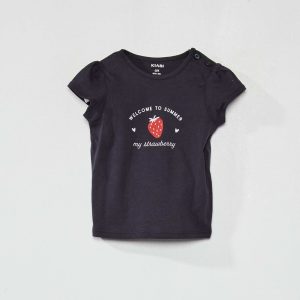 T-shirt en coton Bleu