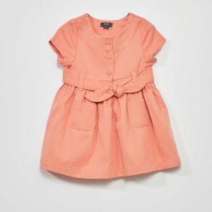 Robe à manches courtes Corail