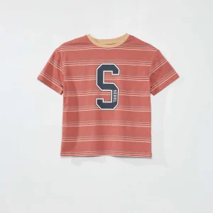 T-shirt en jersey à manches courtes Rose