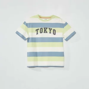 T-shirt en jersey à manches courtes Vert