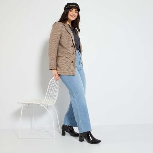 Pantalon denim wide leg Bleu denim