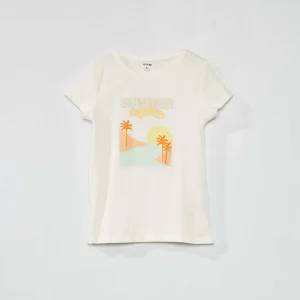 Tee-shirt imprimé Blanc