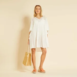 Robe de plage fluide blanc