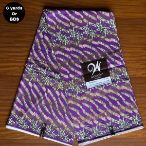 Pagne Wax Africain – Violet Prune