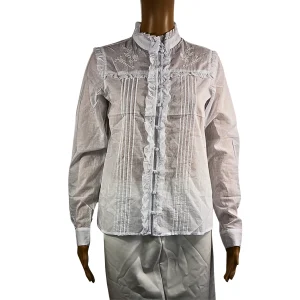 b.young Chemise blanche avec broderie pour femme