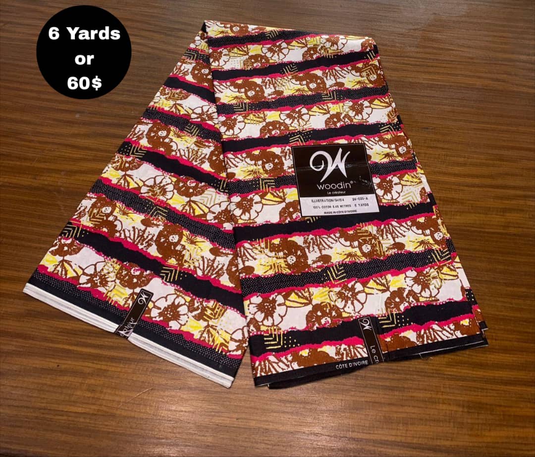 Pagne Wax Africain – Rouge Terre