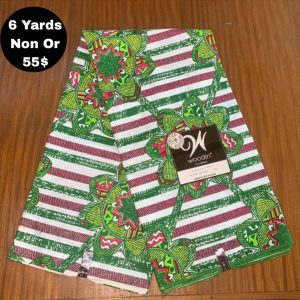 Pagne Wax Africain – Verte