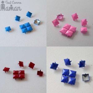 Lot de 10 clous à griffes pyramide CANDY