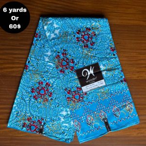 Pagne Wax Africain – Bleu Azur