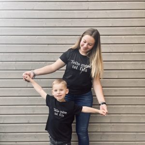 Tee-shirt telle mère tel fils noir