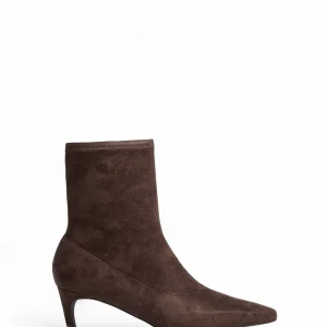 Bottines Chaussettes Marron | Talon Chaton et Bout Pointu | Idéales pour une allure féminine et rétro