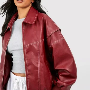 Blouson Similicuir Oversize | Style Urbain Tendance & Audace Mode