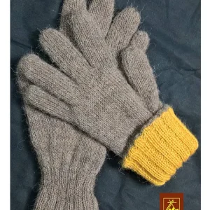 Gants réversibles tricoté main 100% alpaga