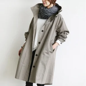 Manteau Long Oversize Mi-Saison - Élégant Décontracté Ample Confort
