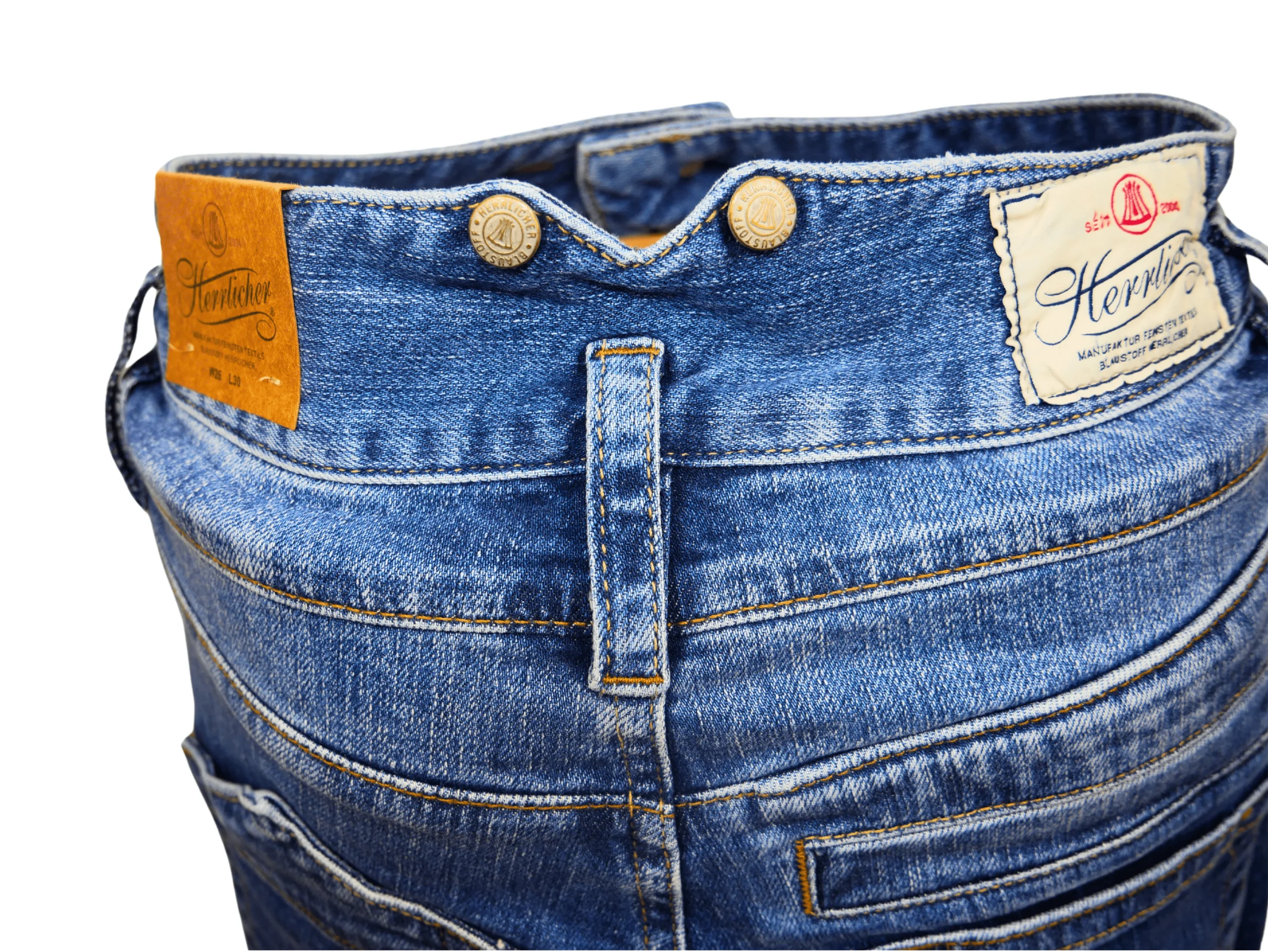 Jean Herrlicher Femme Coupe Regular Bleu - Style Chic et Décontracté – Image 5