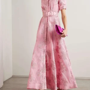 Robe Longue Élégante Brodée pour Femme | Maxi