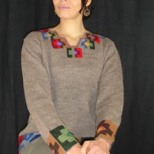 Tunique en laine d&rsquo;alpaga