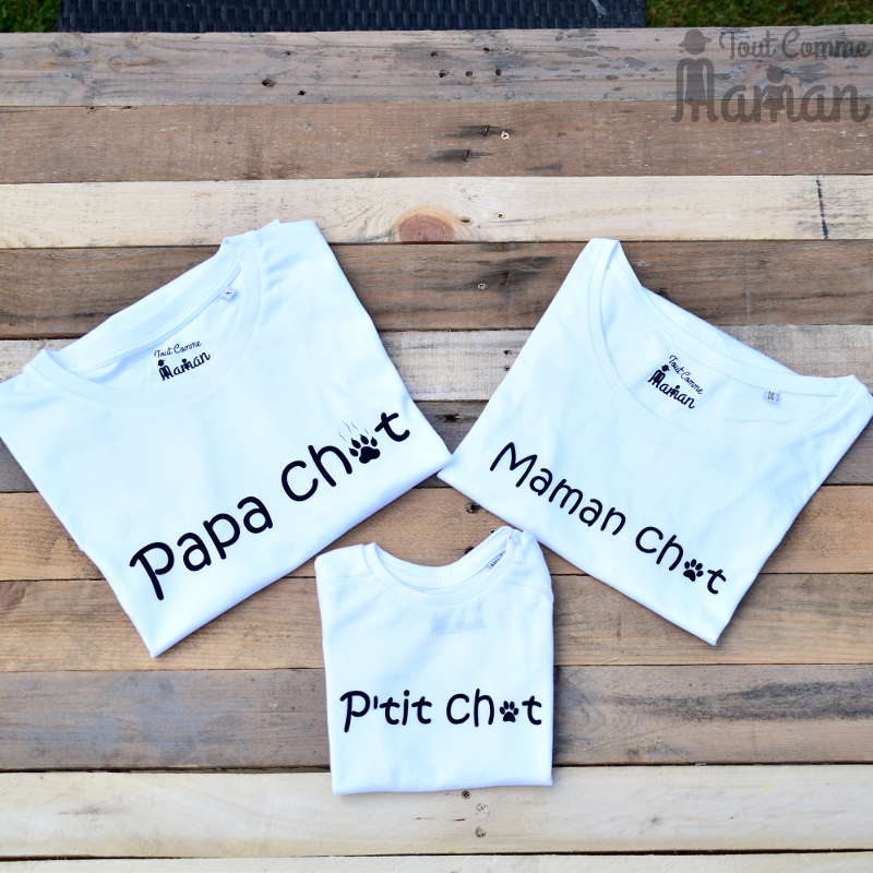Tee-shirt Famille CHAT <<<<>>>>