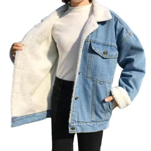 Veste en Jean Femme Doublure Mouton